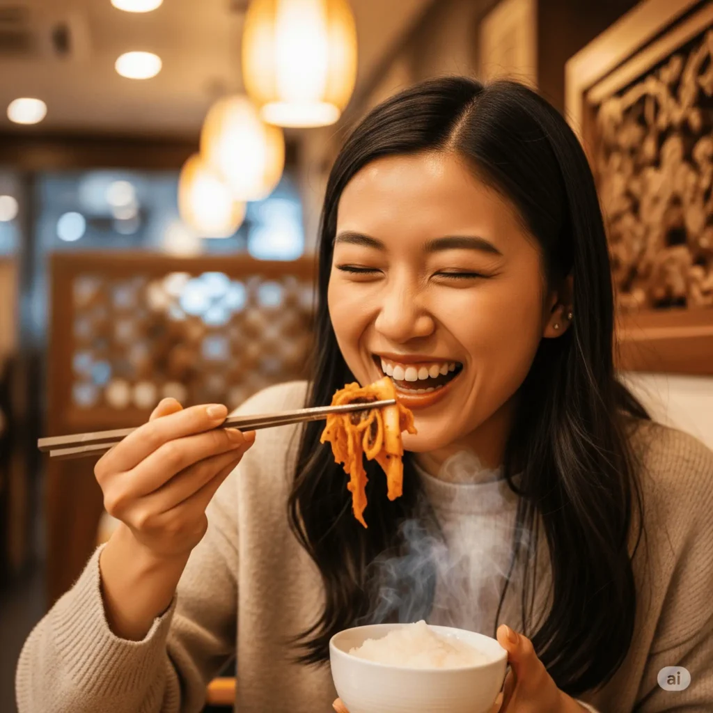 happy-person-eating-kimchi-reaction